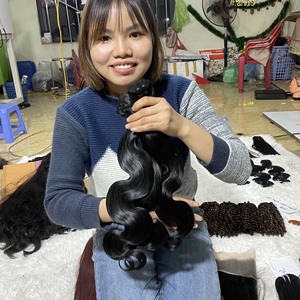 ขายส่ง100% จริงธรรมชาติผม Remy สีดำร่างกายคลื่นเวียดนามมนุษย์ผมรวมกลุ่ม - Product Image 2