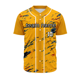 เสื้อเบสบอลแบบยูนิเซ็กซ์ที่ปรับแต่งได้ พิมพ์ลายด้วยความร้อน ระบายอากาศได้ดี ผ้าซับเหงื่อ พร้อมตัวเลือกการปัก - Product Image 1
