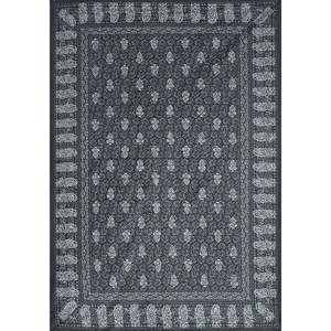Ethnic Motifs Grey 180 TC Cotton Single Bedsheet with 1 Pillow Cover 3-Piece Set <b>King</b> <b>Size</b> for Home Use (BSB1101) - Product Image 3