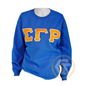 เสื้อสเวตเชิ้ตผ้าฟลีซคอตตอนปักลายด้านหน้าคุณภาพสูงแบบกำหนดเองสำหรับผู้หญิง  ชุดเครื่องแบบสมาคมนักศึกษาหญิงกรีก ซิกมา แกมมา โร - Product Image 2