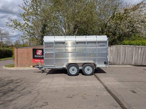 รถพ่วงไฮดรอลิกสำหรับฟาร์ม Nugen L361H-H ขนาด 12 ฟุต 7 ฟุต แบบสองเพลา ขับเคลื่อนสองล้อ ระบบกันสะเทือนแบบ Partition Gate ยางใช้แล้ว พร้อมเกียร์ รับประกัน 1 ปี - Product Image 2