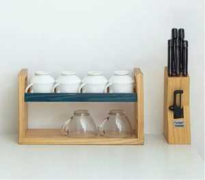 Luxury Wooden Eco-Friendly Coffee Cup <b>Holder</b> <b>Stand</b> Multi-functional Durable <b>Mug</b> Rack Organizer for Kitchen and Dining Room - Product Image 5