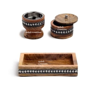 ชุดธูปไม้และโลหะสำหรับกลิ่นของบาคูหรือมาบูคาร์แบบดั้งเดิมสำหรับแต่งบ้านตกแต่งสไตล์อาหรับและให้เป็นของขวัญ - Product Image 2