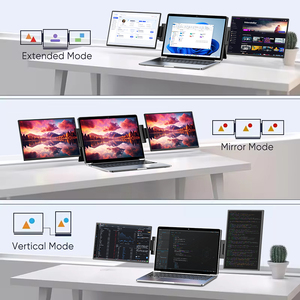 ポータブルモニターOEM ODM直接工場トリプルラップトップスクリーンエクステンダー13.<span class=keywords><strong>3</strong></span> "FHD 1080P IPSデュアルポータブルモニターラップトップ用 - Product Image 5