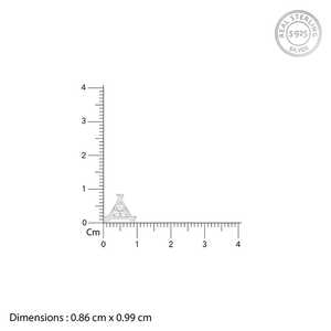 ต่างหูทรงสามเหลี่ยมสแตนเลสสตีลประดับเพชรซิร์คอนชุบทองและโรเดียมสำหรับผู้ชาย เหมาะสำหรับงานปาร์ตี้และเป็นของขวัญ - Product Image 4