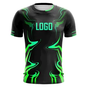 2024 Wholesale New Design Polyester Shirt's Sublimated Men's Casual T Shirt Custom Printed Shirts