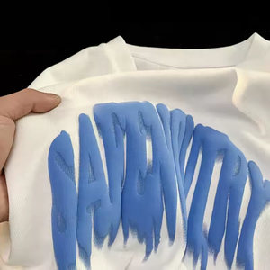 Camiseta de Algodón para Hombre con Logotipo Personalizado, Colores Sólidos, Cuello Redondo, Tallas Grandes, Diseño Único en 3D, Manga Corta - Product Image 1