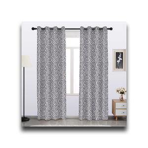 Tela de poliéster de alta calidad diseño de pétalos pequeños cortinas decorativas para el hogar proveedor al por mayor - Product Image 2