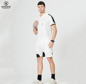 Conjunto de traje informal para hombre, primavera y otoño, nueva Sudadera con capucha, ropa deportiva informal, pantalones cortos, conjunto de dos piezas con capucha - Product Image 5