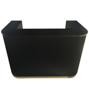 <span class=keywords><strong>Comptoir</strong></span> de réception noir <span class=keywords><strong>pour</strong></span> salons, gymnases, magasins, comptoirs de <span class=keywords><strong>caisse</strong></span>, mobilier commercial, bureaux, hôpitaux, centres commerciaux - Product Image 2