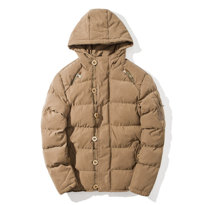 Chaqueta de Plumón Personalizada al por Mayor para Hombre, Abrigos de Invierno de Diseño con Cuello Alto para Hombre - Product Image 3