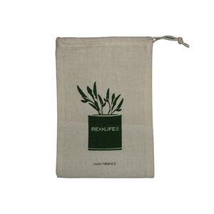 Bolsa de Malla Reutilizable de Algodón Orgánico Ecológica con Logotipo Personalizado, Patrón Geométrico Vintage, para Uso en Verano, Natural - Product Image 5