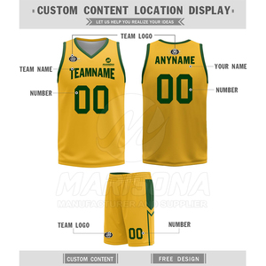 Custom Reversible Basketball Uniform High Performance Sublimation Print Player <b>Name</b> and Number Reversible Basketball Uniform - Product Image 6