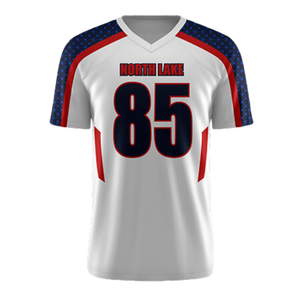Compre Uniformes Deportivos OEM ODM 100% Poliéster, Camiseta de Fútbol Americano con Estampado Sublimado, Nombre del Jugador Personalizado, Transpirable - Product Image 1