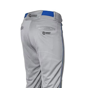 Pantalons de baseball pour hommes à la mode de qualité supérieure/pantalons de softball avec logo brodé personnalisé de grande taille en gros - Product Image 5