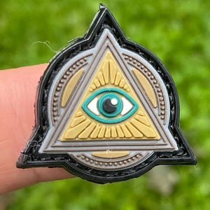 Patch personnalisé en PVC <span class=keywords><strong>pour</strong></span> les yeux Illuminati 3D en caoutchouc souple crochet et boucle <span class=keywords><strong>pour</strong></span> les yeux de <span class=keywords><strong>ranger</strong></span> patch carré phosphorescent <span class=keywords><strong>pour</strong></span> sacs et vestes - Product Image 6