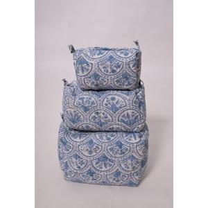 Indian Luxury Cotton Printed Durable Portable <b>Large</b> Capacity <b>Makeup</b> <b>Bag</b> Travel Zipper for Pouch Cosmetic Organizer - Product Image 3