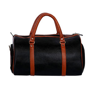 Bolsas de viaje para hombres y mujeres con cierre de cremallera, bolsa de ropa de cuero plegable para uso en gimnasio deportivo y compartimento para zapatos - Product Image 3