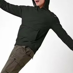 Thick Heavy Blank Hoodie Drop Shoulder <b>Men</b> Sweatshirt Custom Logo French Terry Heavyweight Pullover Hoodie With Pocket <b>Slim</b> Fit - Product Image 6