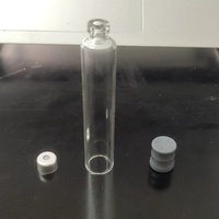 Cartouche en verre d'injection d'insuline de 1.5ml 1.8ml 3ml à usage médical avec bouchon en caoutchouc et surface sérigraphiée en aluminium