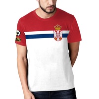 Camiseta de Fútbol de Alta Calidad, Anti-Sudor, de Secado Rápido, Cuello en V, Ecológica, 100% Poliéster, Impermeable, con Logotipo Personalizado en la Parte Delantera, Unisex, OEM