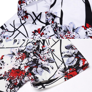 มาใหม่ออกแบบที่กําหนดเองพิมพ์แขนสั้นชายหาดฤดูร้อนชุดฤดูร้อนระเหิดชุดฤดูร้อนสําหรับผู้ชาย - Product Image 5