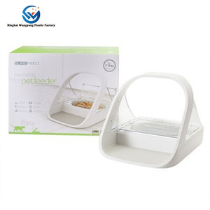 Otomatik 1.5L <span class=keywords><strong>Pet</strong></span> besleyici mikroçip teknolojisi çevre dostu Modern islak/kuru gıda ücretsiz köpekler için paslanmaz çelik plastik çanaklar - Product Image 1