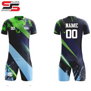 Maillot de football imprimé par sublimation, maillots de football à séchage rapide et avec logo personnalisé, kits de football uniformes - Product Image 2