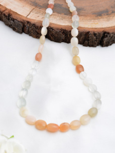 Natural <b>Fire</b> <b>Opal</b> Smooth Oval Beads Gemstone <b>Necklace</b> Naturel For Fine Jewelry Making Gemstone - Product Image 4