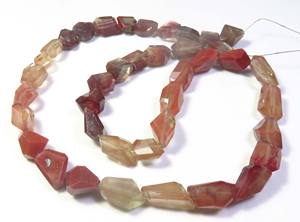 ลูกปัดหินลาบราดอไรต์สีแดง andesine 15 "สาระ8-14.5มม. ลูกปัดลาบราดอไรต์ธรรมชาติ - Product Image 2