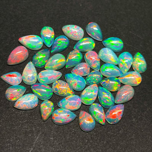 Cầu vồng lửa trắng Opal Cabochon cắt lê đa lửa Opal đá quý bán buôn rất nhiều cao cấp Opal để bán - Product Image 4