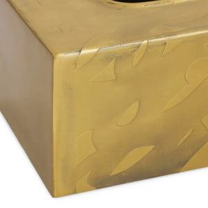 Porte-boîte à mouchoirs en bois fabriqué à la main conception à carreaux rectangulaire distributeur de serviettes décoratif pour bureau à domicile chambre d'hôtel - Product Image 6