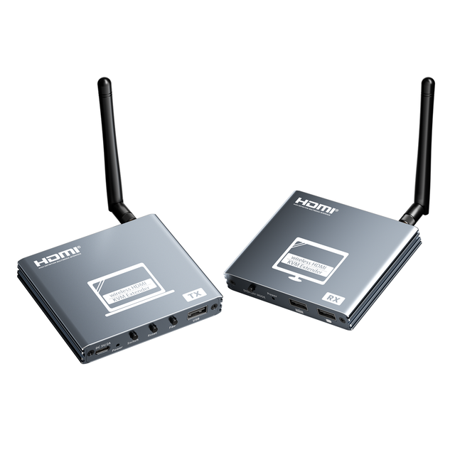 SYONG 200m Wireless HDMI USB KVM Transmitter and Receiver 2.4G 5.8G Extender Display Wireless Video Audio Keyboard for PC to TV