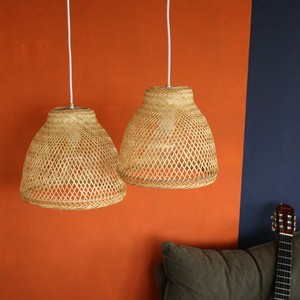 Tienphong, venta al por mayor, 2025, campana de bambú grande tejida a mano, pantalla colgante Wabi Sabi para luz colgante en sala de estar, cocina - Product Image 3