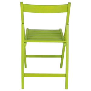 Sedia da Giardino WELL HOME BAS in Legno di Faggio con Finitura Verde 43x47x79 cm - Product Image 5