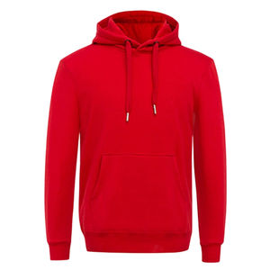 Sweat-shirts à capuche tricotés unis de haute qualité, anti-boulochage, coupe ajustée, avec impressions en relief uniques, en polyester/coton, pull d'hiver - Product Image 3