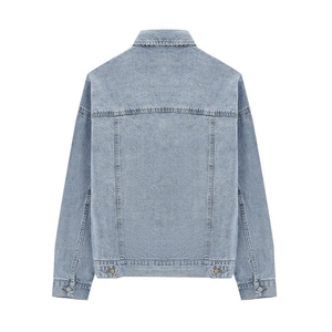Veste en jean personnalisable en coton Vêtements pour hommes Veste en jean Vente en gros Prix bas de meilleure qualité - Product Image 3
