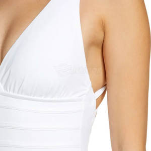 White Color Made In Best Material Casual Wear Swimming Suit Latest Design Best Quality Women Swimming Suit - Product Image 4