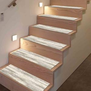 พรมสีเบจและสีเทา พรมพิมพ์ลาย ดีไซน์ทันสมัย กันลื่น พรมปูพื้น - Product Image 5