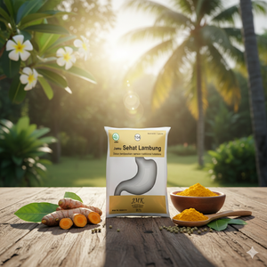 Poudre de boisson à base de plantes JMK pour le confort de l'estomac avec des feuilles de papaye, de réglisse et de curcuma |   Boisson bien-être botanique naturelle - Product Image 4