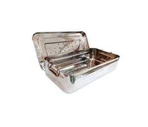 Caja de almacenamiento de instrumentos quirúrgicos de acero inoxidable autoclavable de 7x14x3,5 pulgadas caja organizadora de herramientas quirúrgicas de grado médico - Product Image 6