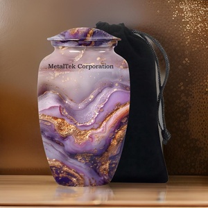 New Swirl Design Decorative Cremation <b>Urn</b> Adult Ashes Classic Style Funeral Supplies Wholesale Decorative Burial Ashes Metal <b>Jar</b> - Product Image 6