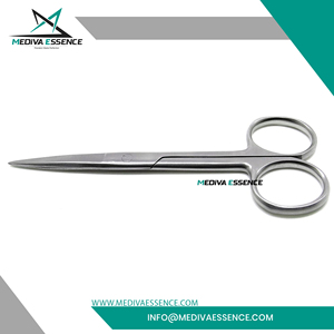 Ciseaux chirurgicaux professionnels pour pansements médicaux, en acier inoxydable, approuvés CCC, tranchants, droits, instrument chirurgical manuel Mediva - Product Image 5