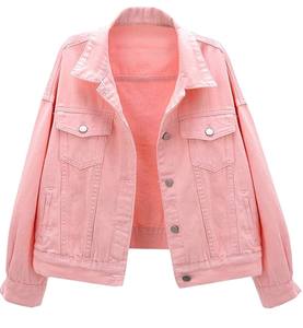 Couleurs décentes veste en jean anti-rides trucs durables veste en jean respirante élégante pour un usage décontracté pour les femmes de bonne qualité - Product Image 1