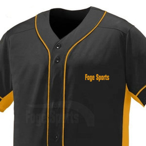 Camiseta de Béisbol con Cuello en V, Diseño Nuevo, Alta Calidad, Secado Rápido, Transpirable, 100% Poliéster, Colores Personalizados, Logotipo, Venta al por Mayor - Product Image 2