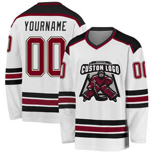 Sportswear Wholesale Sublimation Embroidery Applique Custom Team Ice Hockey Jerseys with Name and Numbers <b>Cheap</b> Price - Product Image 2