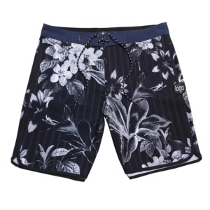 Pantalones cortos de playa para hombre con estampado de transferencia de calor, temporada de verano de alta calidad, informal, de poliéster, respetuosos con el medio ambiente - Product Image 4
