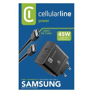 Cargador Rápido ACHSMKITC2C45WK de 45W, USB Tipo-C, Kit de Carga con Power Delivery en Negro - Product Image 2