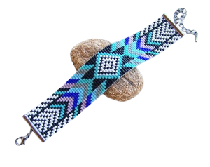 Pulseras de cuentas de semillas hechas a mano, joyería de cuentas de moda para regalo o boda, cuentas de semillas reales completas - Product Image 1