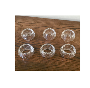 Acrylic Napkin <b>Rings</b> <b>Crystal</b> Mesh Napkin Holder <b>Rings</b> Buckles for Weddings and Desk Decorative Items - Product Image 4